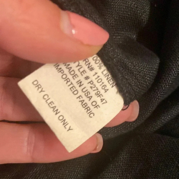 Avenue Montaigne Paris linen beaded cropped pants size 3 - Picture 5 of 8